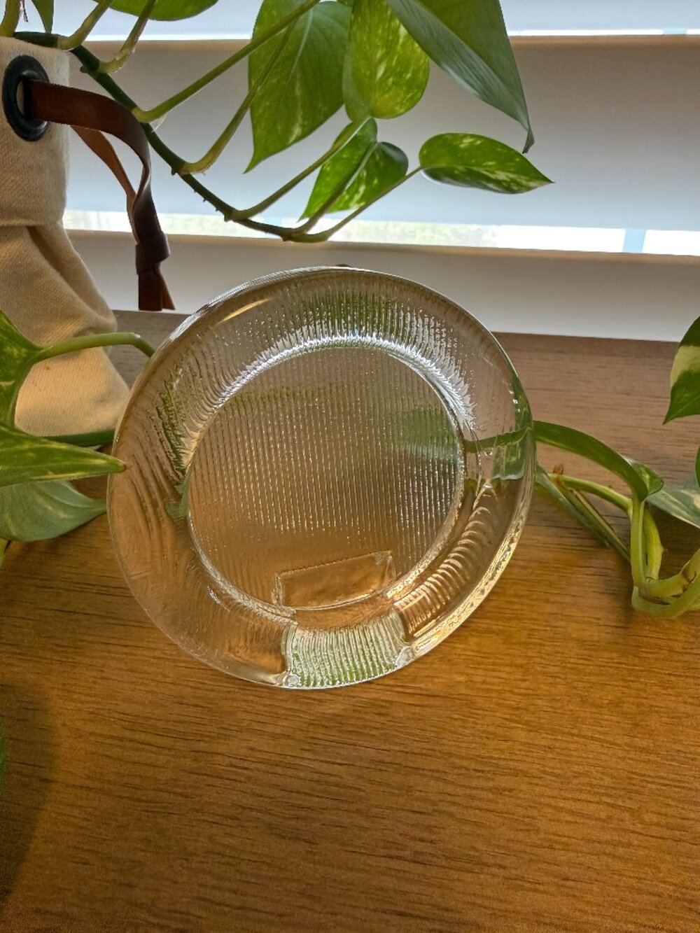 VTG Mikasa Japan Crystal Glass Round Picture Frame